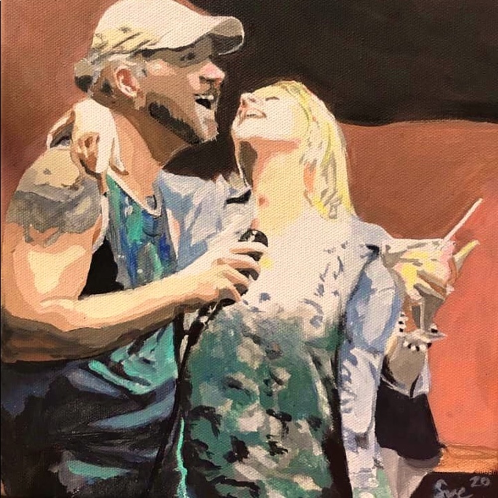 Acrylic painting
